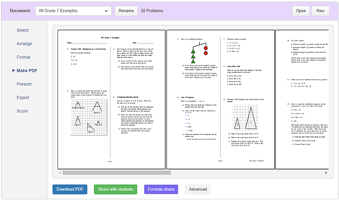 New column layout